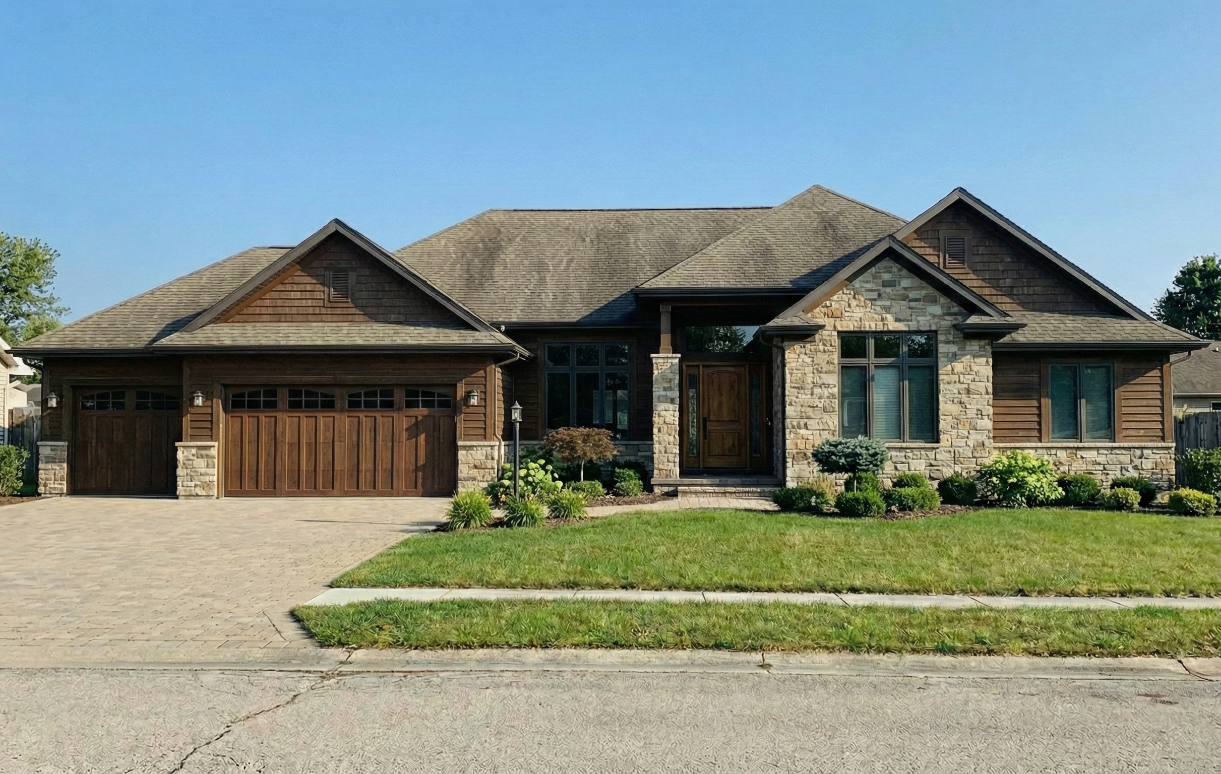 Worn roof before visualization